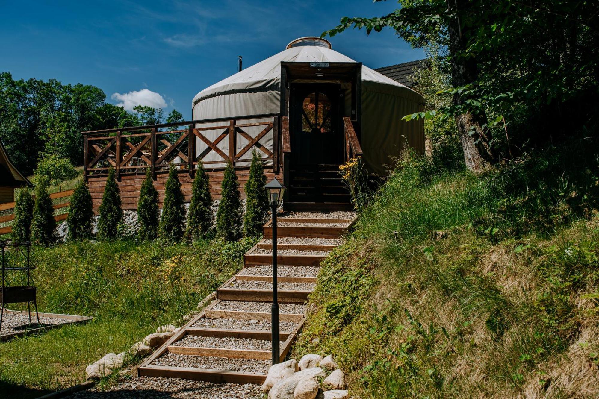 Jurta Na Wypasie - Luksusowy Namiot Z Widokiem Na Gory - Jacuzzi, Sauna, Split Ac, Private, Star View ザコパネ エクステリア 写真