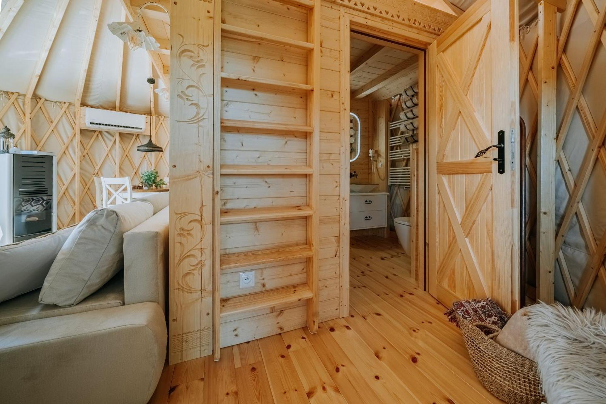 Jurta Na Wypasie - Luksusowy Namiot Z Widokiem Na Gory - Jacuzzi, Sauna, Split Ac, Private, Star View ザコパネ エクステリア 写真